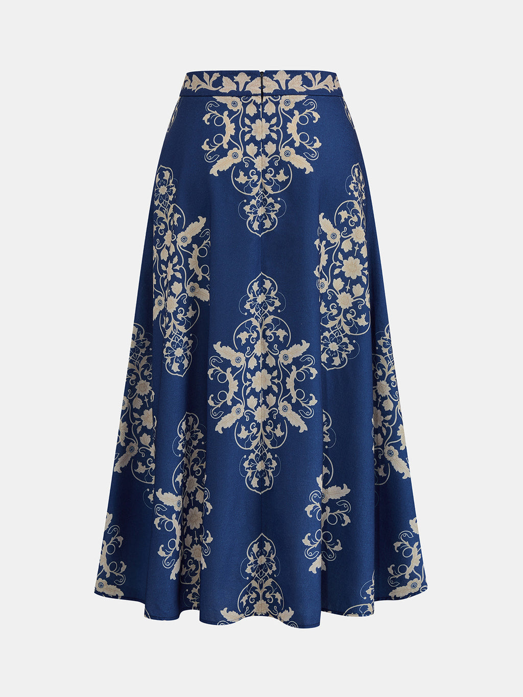 Baroque Print Cami Crop Top & Maxi Skirt Set