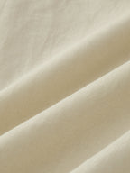 Cotton Linen Scallop Trim Two Piece Pants Set
