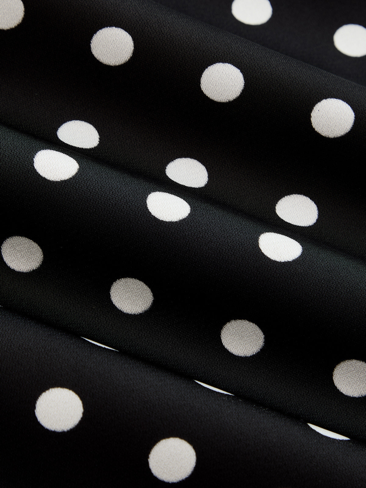 Polka Dot Lace Patchwork Asymmetric Midi Skirt