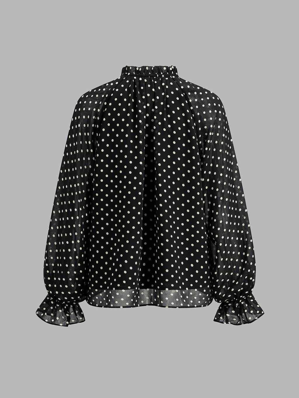 Polka Dot Ruffled Two Piece Skirt Set