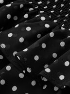 Polka Dot Ruffled Two Piece Skirt Set