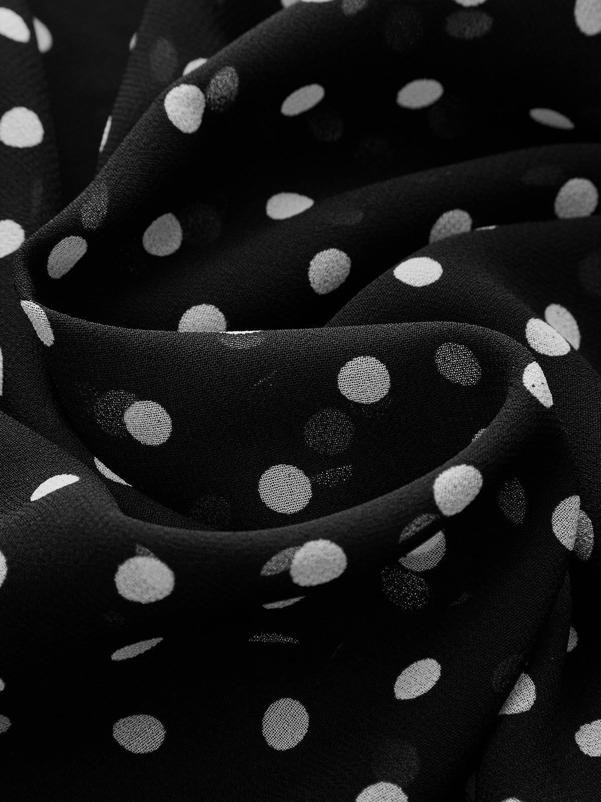 Polka Dot Ruffled Two Piece Skirt Set