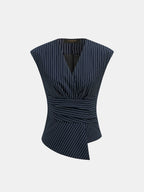 Pinstripe Two Piece Pants Set