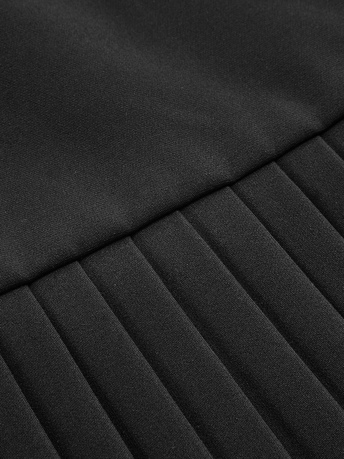 Napoleon Cap Sleeve Pleated Mini Dress