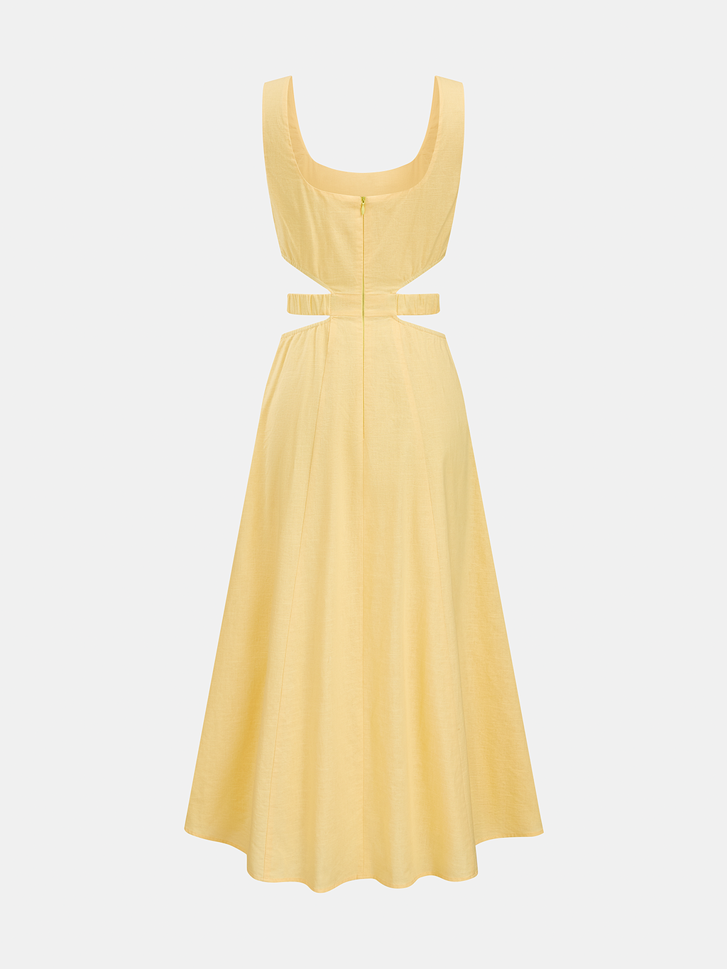 Cotton Linen Cutout Maxi Dress