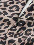 Leopard Print A-Line Maxi Skirt