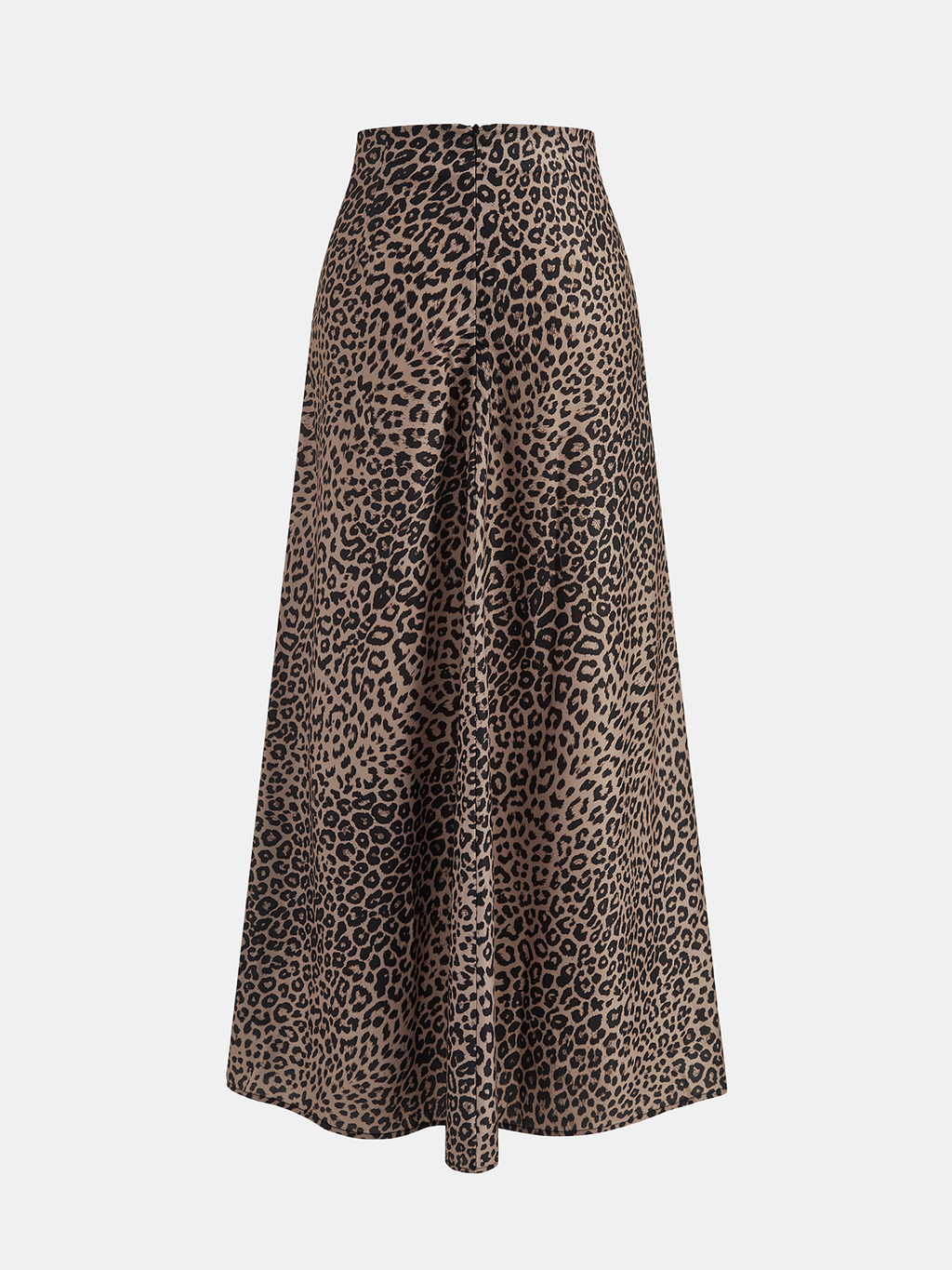 Leopard Print A-Line Maxi Skirt
