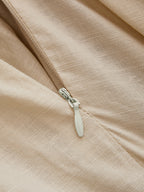 Knot Waist Cotton Linen Jogger Pants