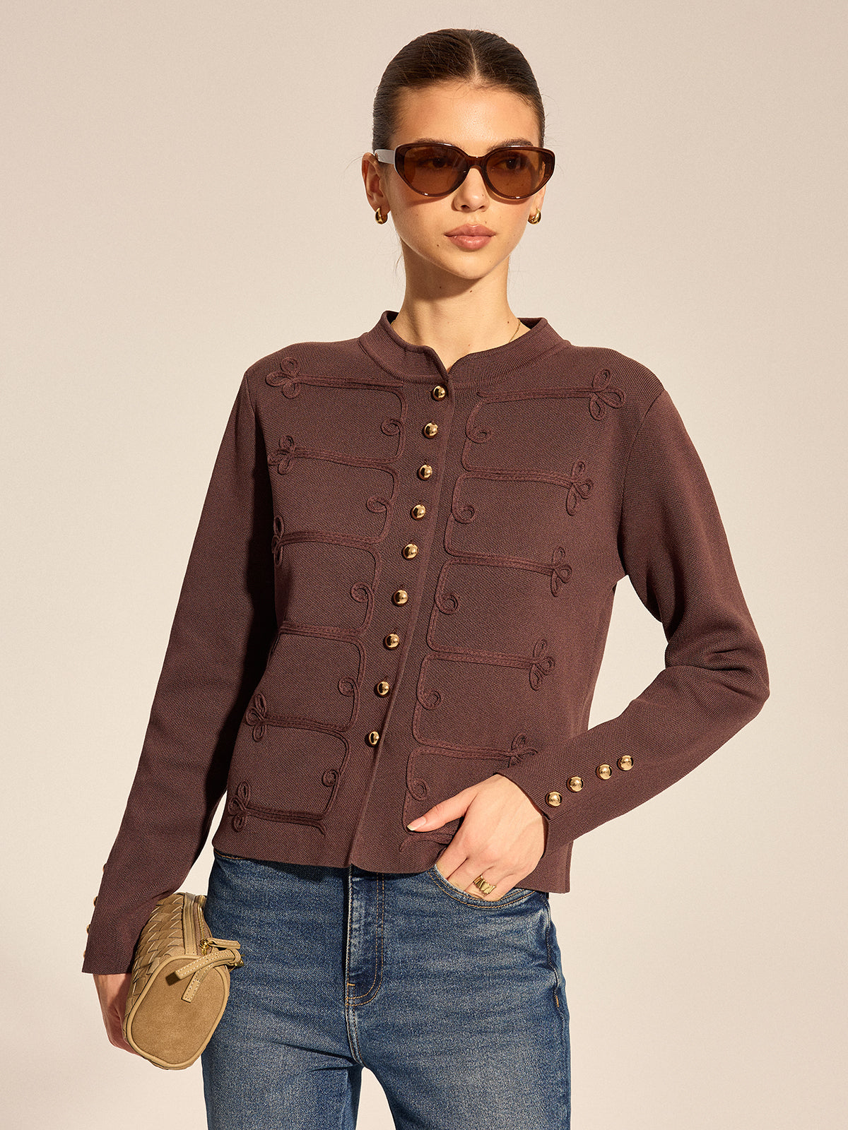 Napoleon Frogging Knit Cardigan