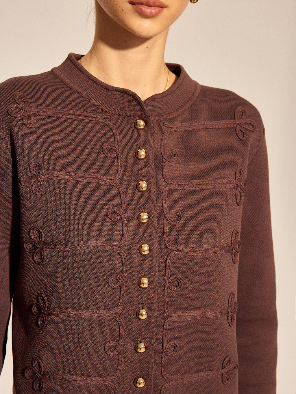 Napoleon Frogging Knit Cardigan