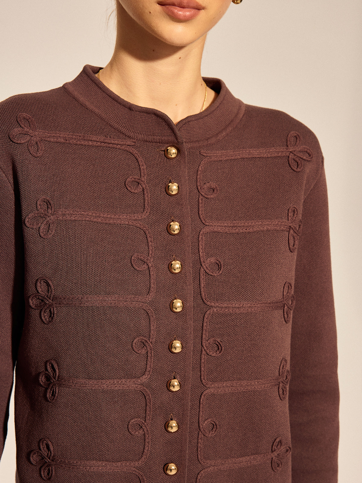Napoleon Frogging Knit Cardigan