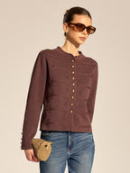 Napoleon Frogging Knit Cardigan
