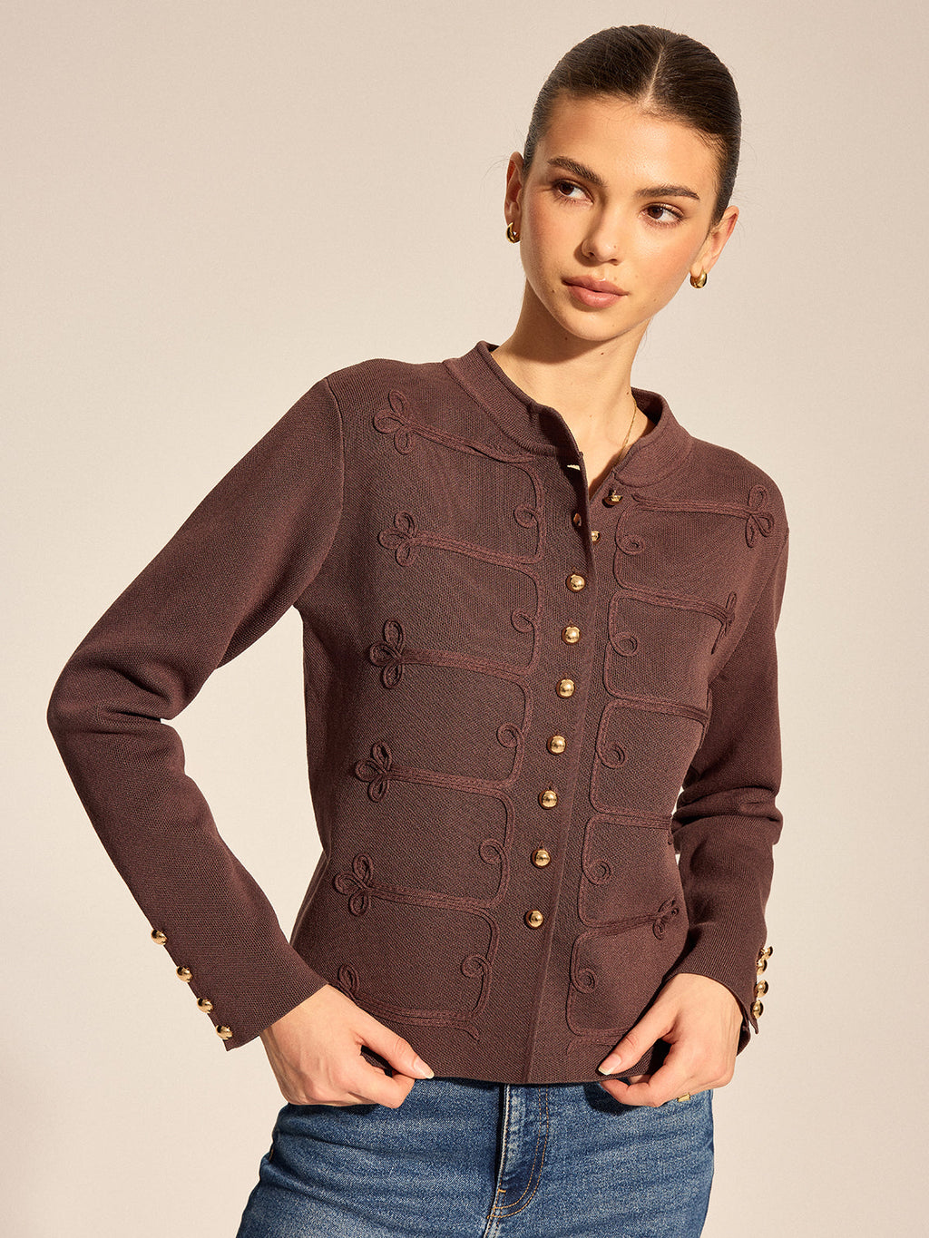 Napoleon Frogging Knit Cardigan