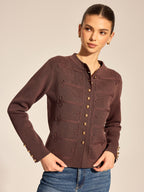 Napoleon Frogging Knit Cardigan